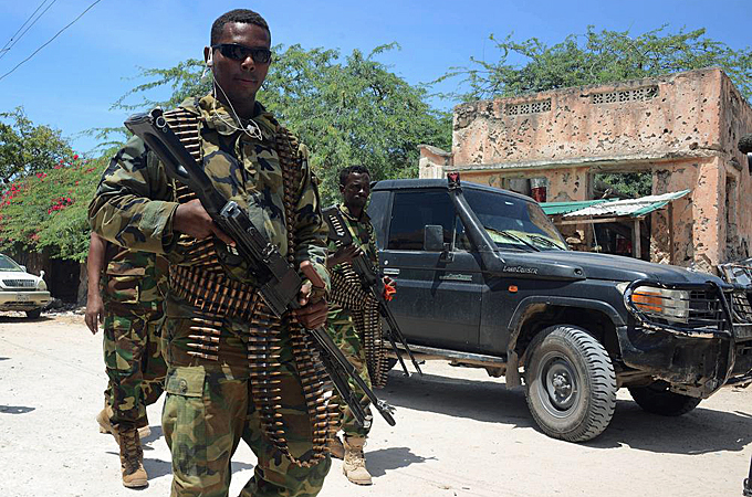Somali and AU forces in al-Shabab offensive