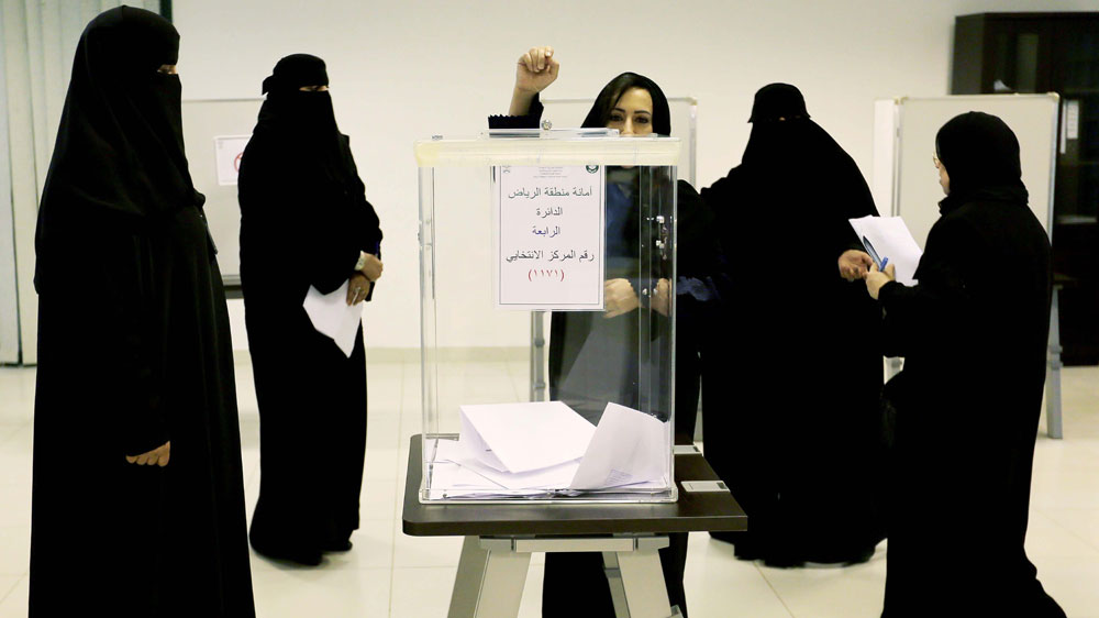 Image result for saudi arabia women voting