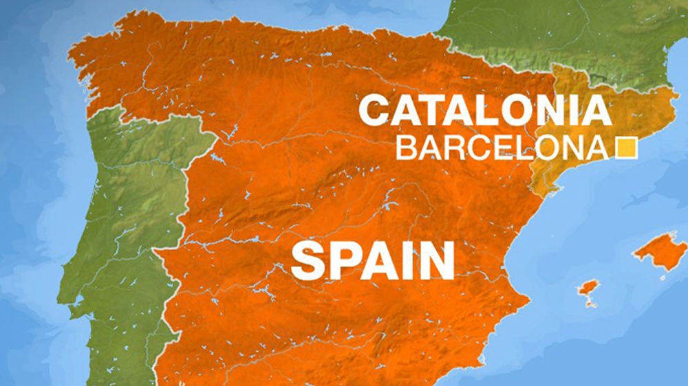 Peta Wilayah Spanyol dan Katalonia