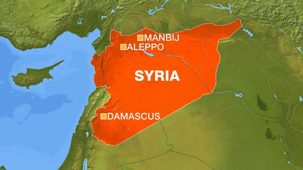 Image result for map of Manbij Syria