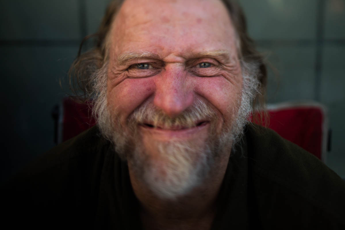 Barry Warren, 52, on September 27 in Seattle. Warren says he has been homeless his entire adult life. After about 20 years without a home in California, he moved to Seattle, where he says the benefits are better and life on the street is safer. [Jae C. Hong/AP Photo]