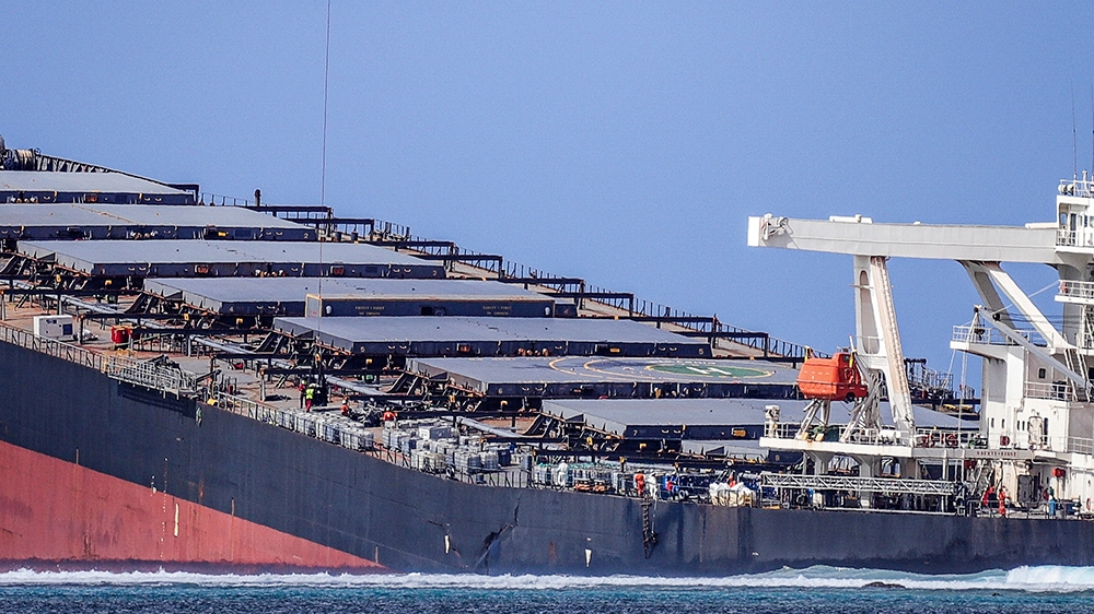 Stricken Bulk Carrier Wakashio Has Spilled Quarter of its Bunkers in Mauritius