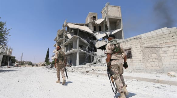 Syria Democratic Forces in Manbij. [Rodi Said/Reuters]