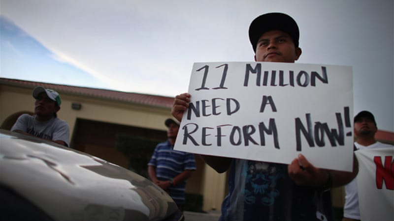 An immigration reform that’s inclusive of 11m undocumented people passed the US senate June 27 [Getty Images]
