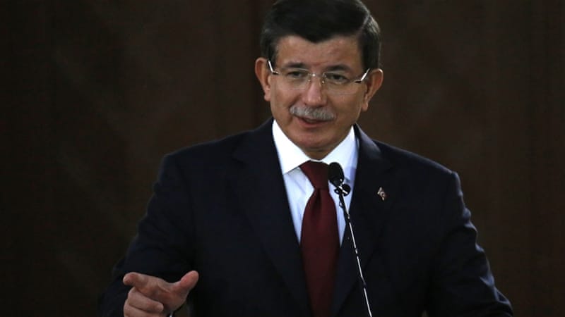 Davutoglu said the presence of Turkish soldiers in northern Iraq calling it a routine rotation to train Iraqis to retake Mosul from ISIL [AP]