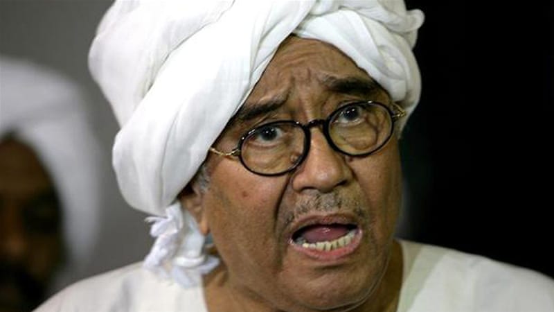 Farouk Abu Issa was once the head of the National Consensus Forces, Sudan&#39;s coalition of opposition groups [AFP] - f94f5e7e2d7d49cbb4e07bca2843c210_18