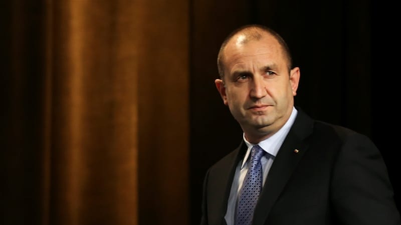 Radev won 59.4 percent of the vote, compared with 36.2 percent for the candidate of the ruling centre-right GERB party [Peter Ganev/Reuters]