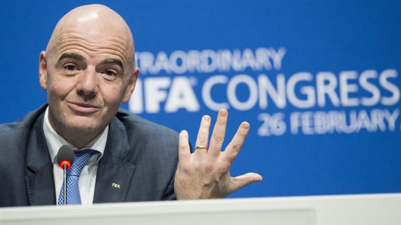 Gianni Infantino, the new FIFA chief, said the money was meant for the development of the game [Ennio Leanza/Keystone via AP]