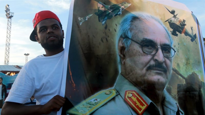 General Haftar was a former CIA asset, and has since become a proxy of Abdel Fattah el-Sisi, who backed his coup, writes Seymour [Reuters]