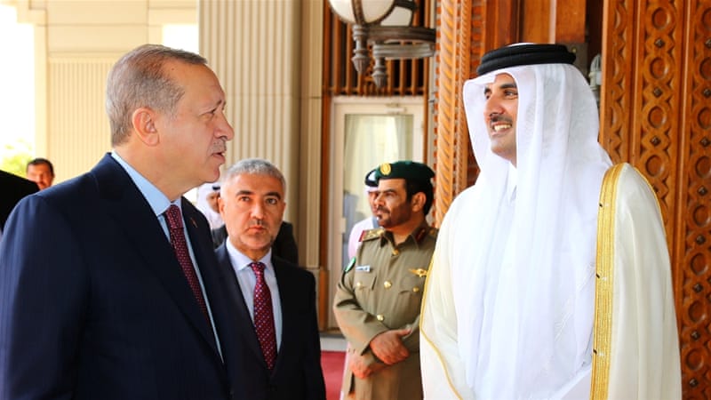 Turkey's President Erdogan meets Qatar's Emir