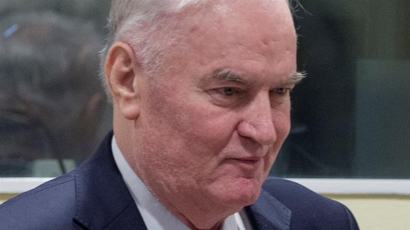 Bosnian Serb wartime general Ratko Mladic appeared in court the receive the verdict [Peter Dejong/Reuters]