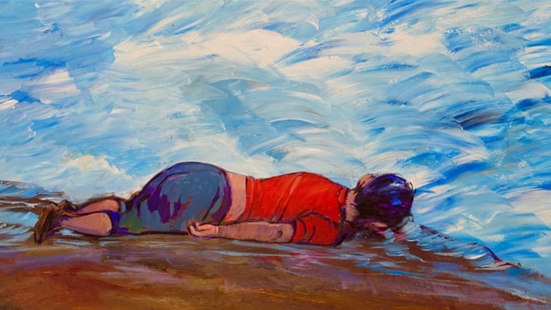"Untitled (Alan Kurdi)" [Courtesy of Muhammad Ansi/John Jay College]