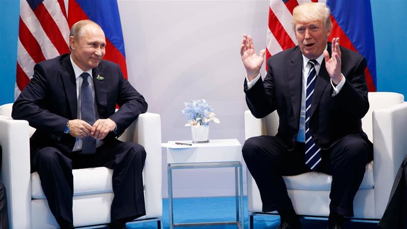 US politicians, including Republican leaders, remain wary of Trump's intentions to relax pressure on Russia's Putin [AP]