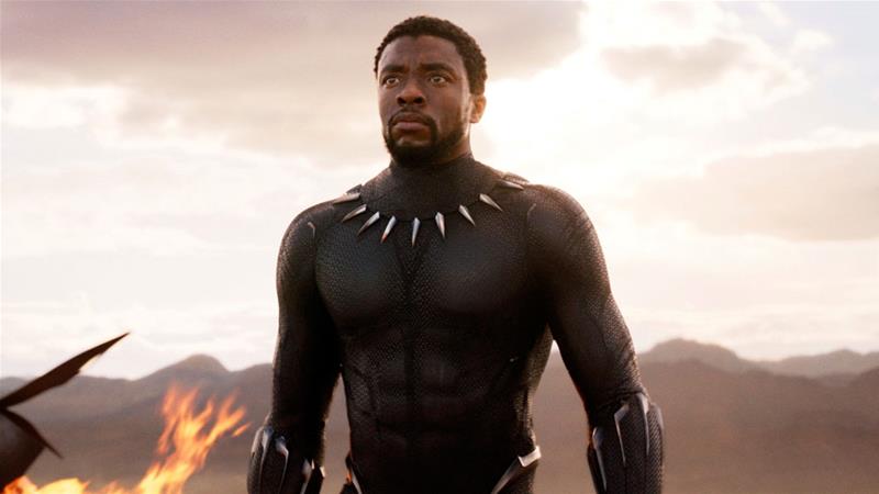 Chadwick Boseman is seen in a scene from Black Panther, which will open in the US on February 16  [Marvel Studios/Disney/AP Images] 