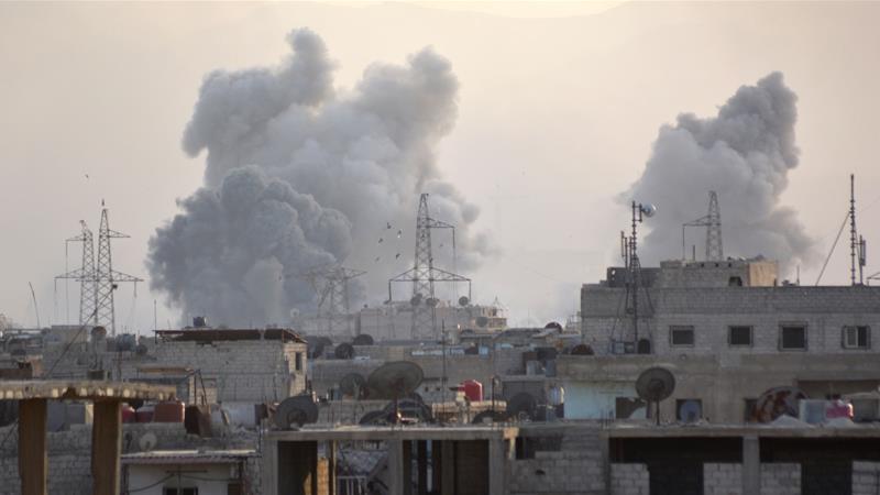 Syrian regime bombing kills 17 civilians in Damascus