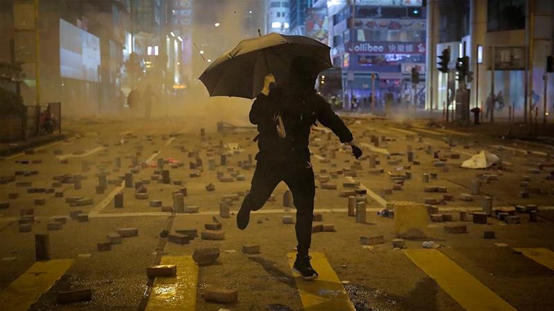 Hong Kong Protests: Fire at Chinese University of Hong Kong