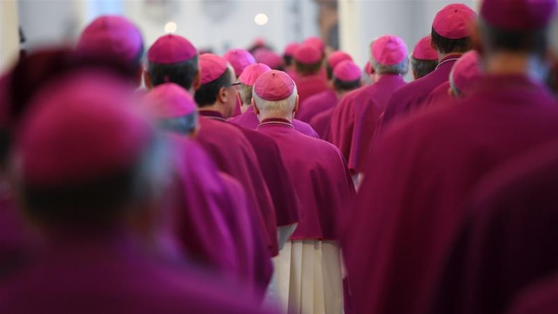 The compensation decision was taken by the German Bishops' Conference unanimously [File: Arne Dedert/dpa via AP]