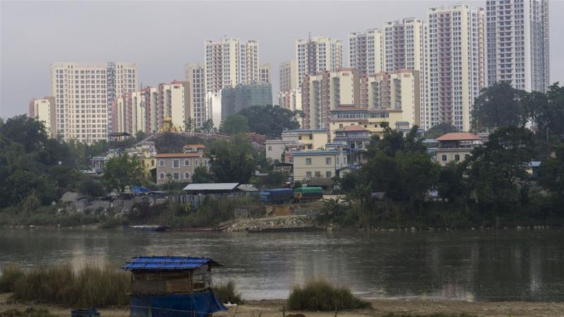 The Chinese city of Ruili lies just across a shallow river from Myanmar's Shan State [File: Ye Aung Thu/AFP]