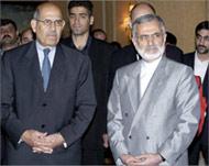 Kamal Kharrazi (R) denies Iran isdeveloping nuclear weapons 