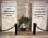 Memorial plaques for TIPH dead