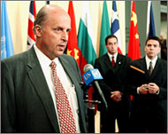 US ambassador John Negropontesays meeting is a 'step forward' 