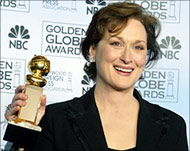 Meryl Streep got an award for bestsupporting actress in a TV series