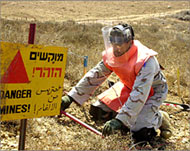 A UAE-funded landmine clearing project  in south Lebanon