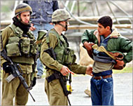 Palestinian residents are stoppedby Israeli soldiers daily
