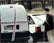 The van suspected of being partof the deadly attacks