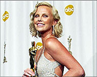 South African Charlize Theron has snatched the best actress oscar