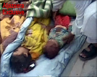 Many children were among thecasualties