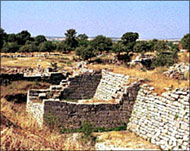 The original ruined walls of ancient Troy