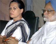 Gandhi (L) remains adamant shewill not reverse her decision
