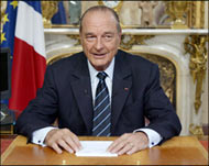 French President Jacques Chiraccondemned the fictitious attack