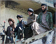 Mujahidin of the Taliban army -the regime gave al-Qaida refuge