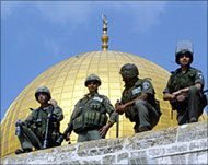 Israel controls the entrances tothe Haram al-Sharif compound 