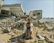 Numerous homes have been destroyed by Israeli forces
