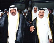 Shaikh Sabah al-Ahmad al-Sabah (R) has welcomed Abbas's visit