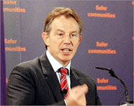 Blair has been embarrassed byBlunkett's personal problems