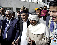 Chief Minister Mufti Sayid (in bluesuit) has donated Rs10 million