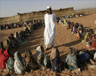 Darfur's fighting has displaced upto two million people since 2003