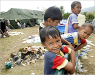 More than 100,000 children havebeen displaced by the tsunami