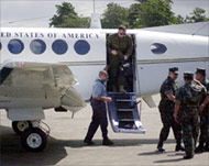 Unidentified US military officials arrived in Jolo on Wednesday
