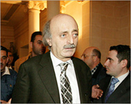 Walid Jumblatt said Syria bore responsibility for al-Hariri's death