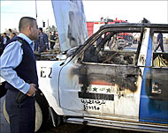 Two policemen were killed in theKirkuk car bomb