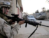 US marines have stepped upoperations in Haqlaniya