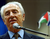 Shimon Peres said al-Asad'spledge was an 'evasion'