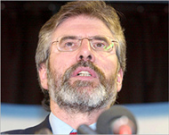 Gerry Adams's Sinn Fein wantsa united Ireland