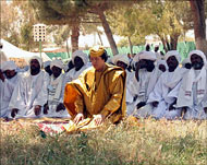 Libyan leader al-Gaddafi is tryingto broker a Darfur peace deal