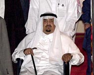 King Fahd has been in a wheelchairsince he had a stroke
